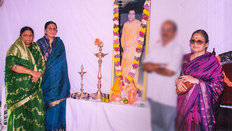 Smt. Vijaya Lakshmi Amma, Smt. Sharadamma & Smt. Sharada Chandramouli (In the order from left to right)